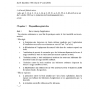 Ordonnance Fédérale contre le Bruit